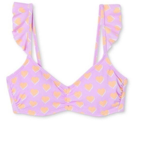 Stoney Clover Lane x Target Lavender Flutter Strap 2 Piece Bikini Top Bottom S - Picture 4 of 13
